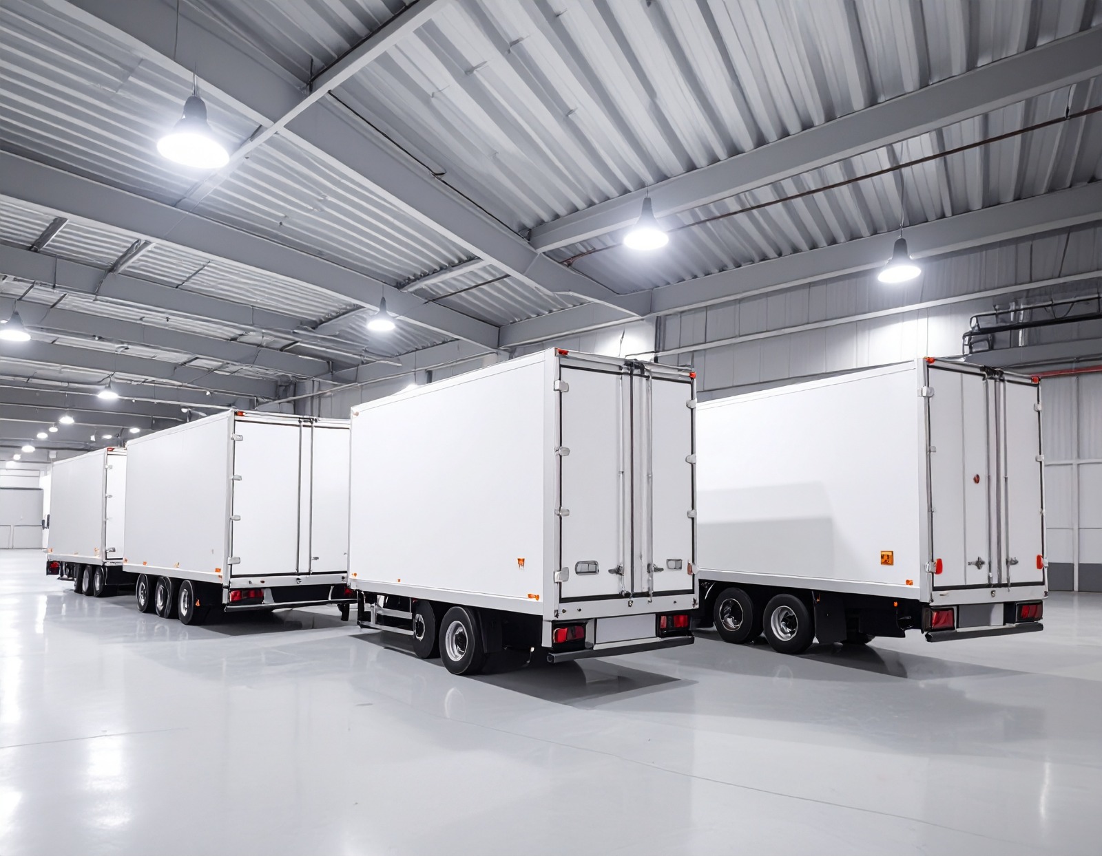 Dry van transportation secure enclosed trailer