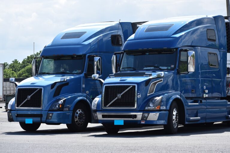 Trucks representing DOT and FMCSA-compliant freight carriers